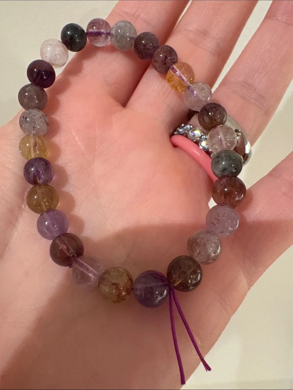 Multicolor Natural Gemstone Beaded Bracelet - Women's Stretch Bracelet